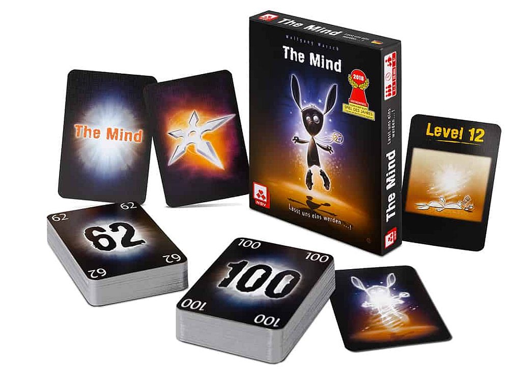 Spielübersicht des Kartenspiels "The Mind".